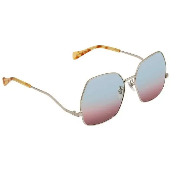 Gucci | Accessories | New Gucci Blue And Silver Square 